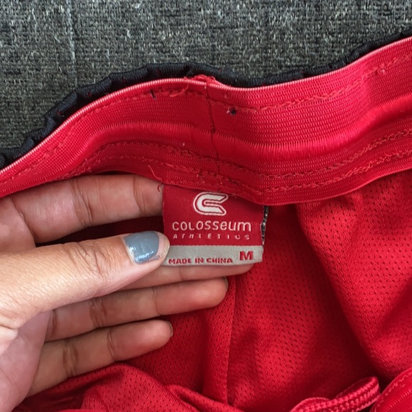 Black & Red Wisconsin Badger Athletic Shorts - Picture 3 of 3